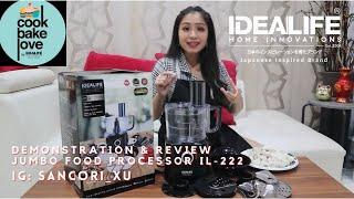 Electric Food Processor IL-222 IDEALIFE Product Review