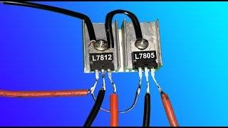 How to make a 20V to 12V and 12V to 5V Converter using 7812 IC and 7805