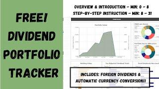 Free Dividend Portfolio Tracker | Track your (foreign) dividend income! + step-by-step instructions