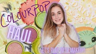 COLOURPOP HAUL | LET'S PLAY WITH MAKEUP | FEATURING DAISY DOES IT EYESHADOW PALETTE