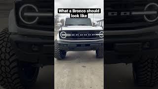 Ford Bronco we installed 4” Suspension Lift kit 24x12 Tis 547b wheels 35x13.50x24 Amp tires #bronco