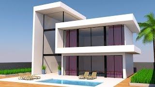 Cinema 4d Modeling Tutorial - Modern House | Cinema 4D Tutorial | C4D Tutorial