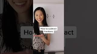 THE "BUTTERFLY" METHOD FOR SUBTRACTING FRACTIONS #shorts #math #maths #mathematics