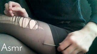 АСМР рву колготки // ASMR tearing tights