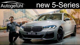 new BMW 5-Series Facelift FULL REVIEW M Sport driving 545e PHEV 2021 - Autogefühl