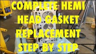 Dodge Charger Challenger Ram HEMI complete head gasket replacement instructional