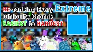 RE-Ranking Every Extreme Difficulty Chomik EASIEST TO HARDEST - Find the Chomiks Roblox