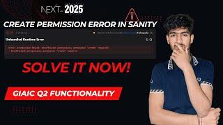 Create Permission Error in Sanity? Solve It Now