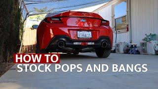 Pops and Bangs on a Stock 2022 Subaru BRZ (TUTORIAL)