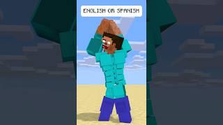 HELP Herobrine Wins The English Or Spanish #friendship #shorts #trending #anime