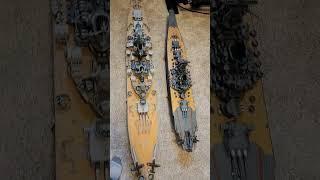 Missouri vs. Yamato: 1/150 vs. 1/200 scale #shorts #rc #ships