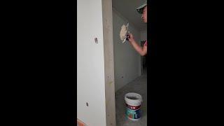 Painter Applying putty | Puttying for renovation #putty 250605