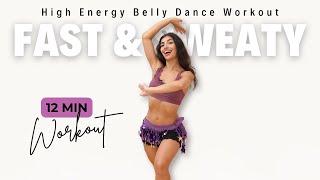 12-Min Belly Dance Workout to Boost Metabolism & Get Sweaty