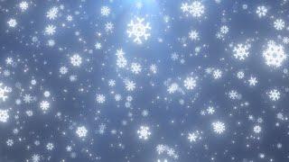 Falling Snowflakes and White Snow Particles Winter Christmas Holiday 4K Motion Background for Edits