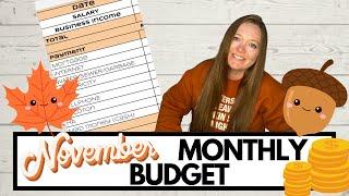 Monthly Budget Breakdown NOVEMBER 2024 for a Family of 4: Saving, Spending, & Investing