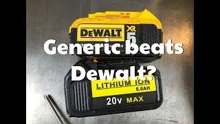 Generic Dewalt battery from Amazon vs Genuine Dewalt 20v Lithium battery