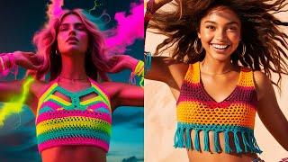 Crochet Crop Top Trends You Can’t Miss – Bold, Elegant, and Unique Styles!