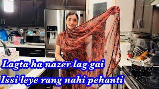 Colour pehna aur lagta ha nazer lag gai |Raat 2 bajey ghar main hangama |Late night vlog with family