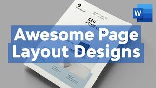 Make Awesome Page Layout Designs in Microsoft Word