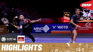 Home favourites Alfian/Ardianto put on a show against Huang/Liu
