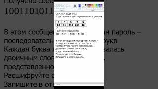 ОГЭ 2024 задание 2 Условие Фано #ОГЭ #ОГЭ2 #информатика #ОГЭинформатика