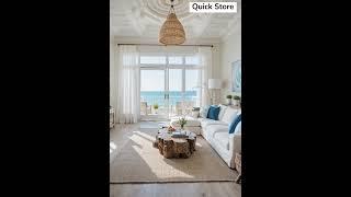  Breathtaking Coastal Living Room | Beach House Decor #shorts  #interiorpeace #interiordesign