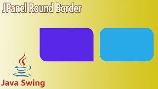 Java Swing - Rounded JPanel Border