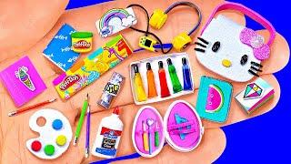 40 Easy DIY Miniature School Supplies Barbie Doll Hacks