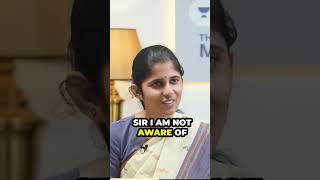 Ananya Reddy, Rank 3 IAS - UPSC 2023 | UPSC 2023 Mock Interview  | Questions #upsc #ias