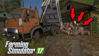 [ РП ] : ВНУК ПОМОГ БАБУШКЕ ЗАГОТОВИТЬ ДРОВА НА ЗИМУ! FARMING SIMULATOR