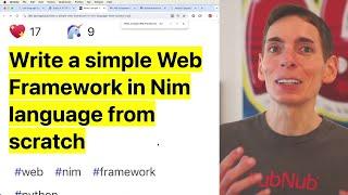 Building a Web Framework in Nim Programming Language