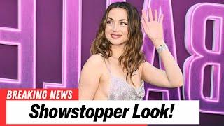 Ana de Armas stuns in SILVER DRESS at ‘Ballerina’ screening in LA