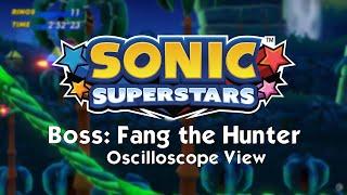 Sonic Superstars Genesis OST - Boss: Fang the Hunter (Oscilloscope View)