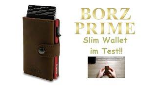 Slim Wallet BORZ Prime MAXUS im Test!! Top minimalist Wallet |  Kreditkartenetui mit Münzfach !!