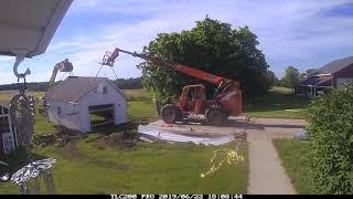 Moving a garage and destroying a garage