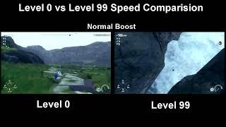 Sonic Frontiers Level 0 vs Level 99 Speed Test