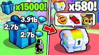 15000 DIAMOND BAGÓW vs 580 RAINBOW CHESTÓW w PET SIMULATOR 99!