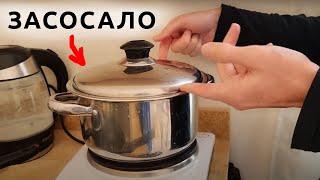 КРЫШКА ЗАСТРЯЛА ПРИСОСАЛАСЬ — КАК ОТКРЫТЬ?  Смотри и учись!