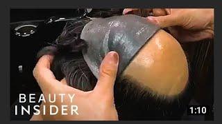 HAIR PATCH fixing full process learn online free course Hair replacement no pain 9075156688