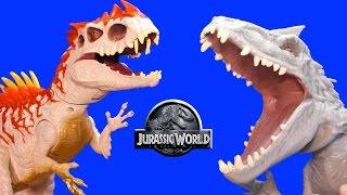 Jurassic World INDOMINUS REX Dinosaurs, Hybrid Rampage & Armor I-REX Dinosaur