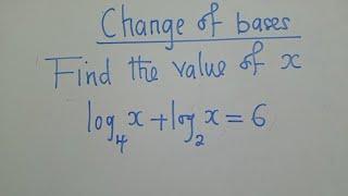 Change of Base, Logarithm