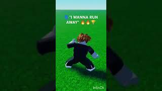 I wanna run away 