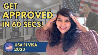 How to get your USA F1 visa APPROVED in 60 secs - Step by step guide ‍ ‍ |  Fall 2023 