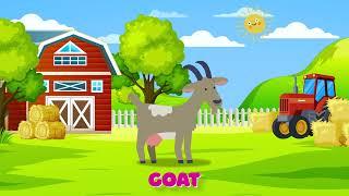 Learn Farm animals for kids | Farm Animals Names & Sounds