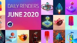 C4D Daily Render Compilation - June 2020