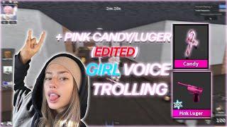 MM2 | Pink Candy + Luger Gameplay [Voice Chat FUNNY MOMENTS #1] VC