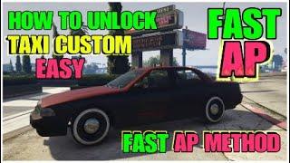 GTA 5 Online How To Unlock Taxi Custom - Fast AP Method (NEW Taxi Work) Easy Level Up AP - 1.61 GTO