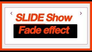 Episode 4: Carousel with "slide show" fade effect