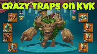 Lords Mobile - These traps are crazy. Mythic astralite gear. Is it possible to burn them? KVK