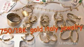 Italian jewelry 750/18K gold nice design jewelry a.i jewelries